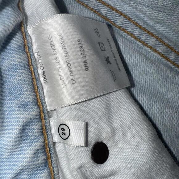 GRLFRND White Helena Shorts Size 26 Distressed Button Fly Super Short n’ Sweet - Picture 3 of 14